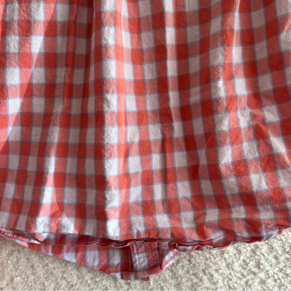 Janie And Jack Toddler Boys Button Down Plaid‎ Dress Shirt Size 18-24 Months